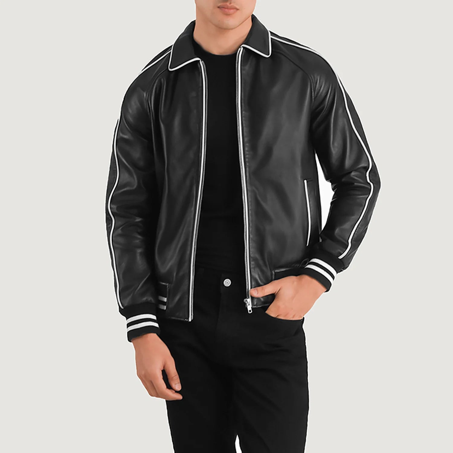 ジャケット・アウター tcr BY TOUCHER VARSITY LEATHER JACKET tcr BY TOUCHER VARSITY LEATHER JACKET Men's Varsity Jackets
