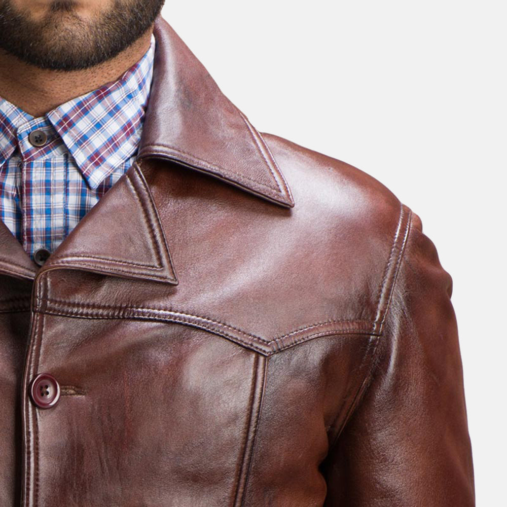 Men's Vincent Alley Brown Leather Jacket – The Jacket Maker
