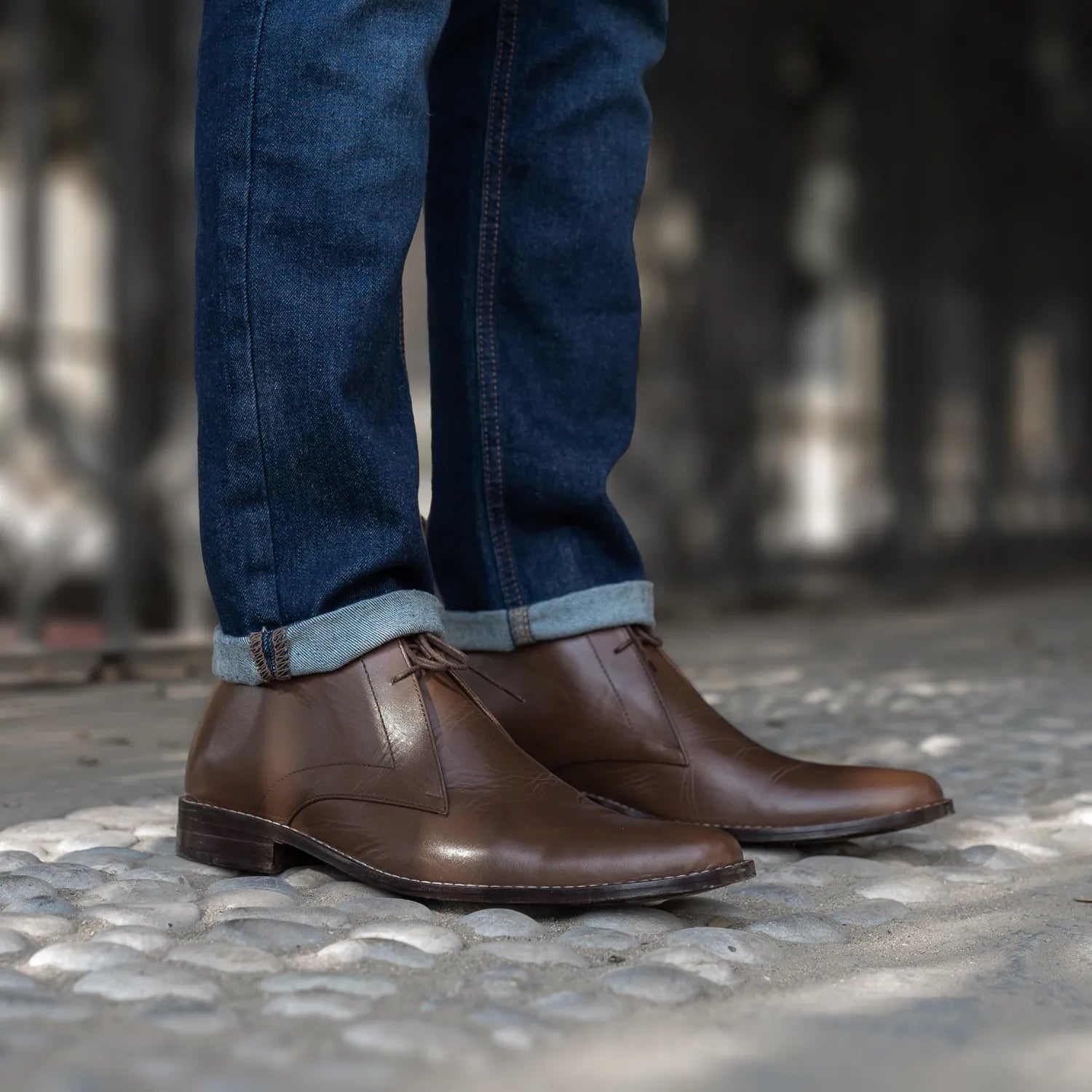 dress chukka boots The (Chestnut & Mocha) 8.5 EU 44.5 CHUKKA BOOTS 10027 RAIN